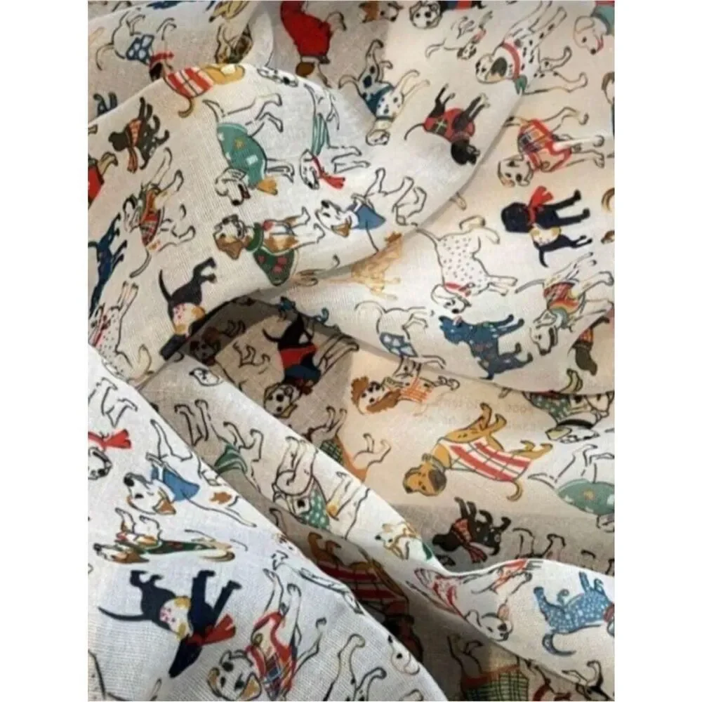 Dog print scarf P140